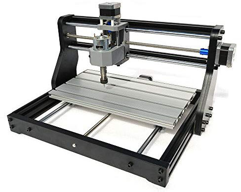 Fresadora CNC 2 en 1 equipada con software de control GRBL profesional + 10 brocas DIY láser grabadora área 300 x 180 x 45 mm placa de circuito impreso madera acrílico plástico grabado