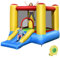 Maxmass Inflatable Bouncy House, Kids Inflatable Castle with Slide & Basketball Hoop, Jumping Bouncer Playhouse for Indoor Outdoor (with 480W Blower)