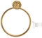 Towel Ring Brass Stainless Steel Resistant Retro Wall Mounted Towel Holder Bathroom