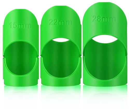 Hiboom Pipe Lagging Insulation Foam Cutter Tool for 15mm, 22mm, 28mm Lagging Jig for Copper Pipe Insulation, Pipe Lagging Mitre Tool Ideal Foam Pipe Lagging Cutter Slice for 45 Degree Angles (Green)
