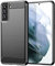 Max Power Digital Coque pour Samsung Galaxy S21 Plus Étui de Protection Antichoc Silicone Noir Résistant à l'absorption des Chocs Design Fibre de Carbone Housse Élégant Fine [Recharge sans Fil]