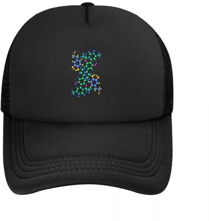 ZTQTQZZ Atmungsaktiv Mesh Baseball Kappe Sporthut Dopamin & THC Moleküle: Leichtigkeit & Vergessen Baseball Cap Vintage Golf Hut Strand Frau Hüte Männer