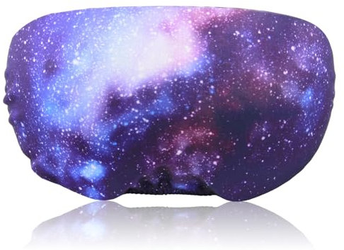WEESTAAMO Skibrillen Schutz Überzug aus Mikrofaser,Ski Goggle Cover,Goggle Schutz Cover,Schützt vor Kratzern,Unisex (one size) (Galaxie)