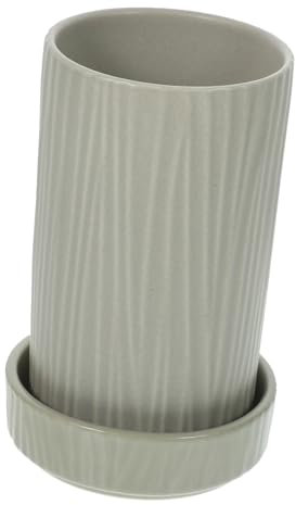 MAGICLULU Pot à Ustensiles De Cuisine Céramique Nordique Gris Support Cutlery Holder Détachable Pour Rangement Fourchettes Cuillères Baguettes Organiseur Égouttoir Et Réutilisable