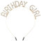 Geburtstag Kronen Mädchen Stirnband, Haarreif Birthday Glitzerndes Strass Haarband, Bling Haarschmuck für Frauen und Mädchen, Party Dekorationen, Geburtstags Kopfschmuck (Gold)