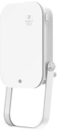 Toallero eléctrico | Calefactor baño con mando a distancia y pantalla led 2000W Blanco | Termoventilador | Calefactor de pared