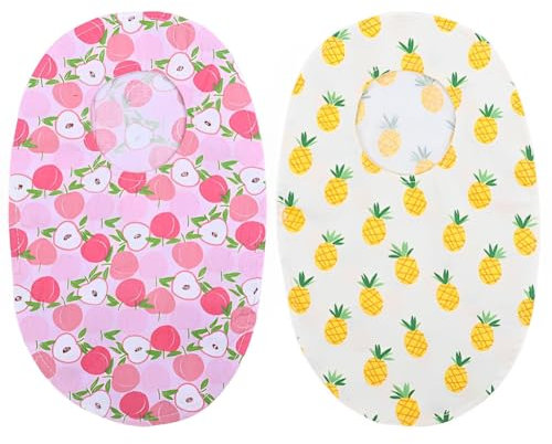 Tomedeks Stomabeutel-Bezüge, waschbare Kolostomiebeutel, Stomabeutel-Zubehör, wiederverwendbare Geruchskontrolle, Stomabeutel, Abflussbeutel für Illeostomie, Stoma-Pflege, Stoma-Stillzubehör, 2 Stück