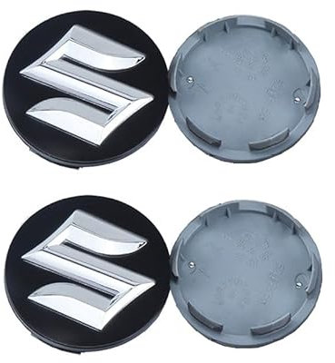 XVBFSC 4 Pièces Cache Moyeux pour Suzuki Vitara IV 2018-58mm, Capuchon Enjoliveur Centre Roue Centre de Jante Capuchons Badge Logo Accessoires,B