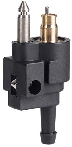 Jiawu Replacement for Male Fuel Tancacies for Outboard 6mm Fuel Pipe, Durable Black Pipe Joint for Outboard Motors Users