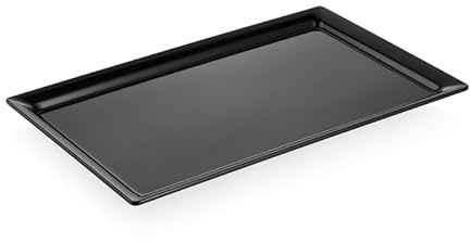 3x GN Tablett 1/1 Day & Night, schwarz, Melamin