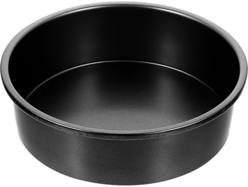 MUELODSIC Teglia per Torta in Acciaio al Carbonio Non Stick con Fondo Rimovibile per Dolci Chiffon Cake Cheesecake e Pizza Stampo Rotondo da Forno Facile da Pulire