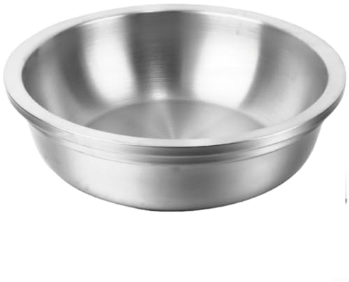 ComfyHarbor Edelstahlschüssel, Rutschfest, Spülmaschinenfest(12inch Silver)