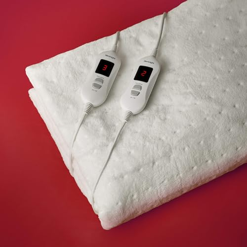 Silentnight Hotel Collection Electric Blanket - Luxury Cosy Comfort Covered in a Super Soft Fleece Fabric - Full Mattress Coverage with Easy Fit Straps - 3 Heat Settings, King
