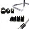 Chair Leg Caps Silicone Chair Leg Caps U-Shaped Tube Sleeve Tube Clamp Furniture Table Covers Floor Protectors Plastic Ferrules-White_U-Shaped_Tube_clamp_/_10mm