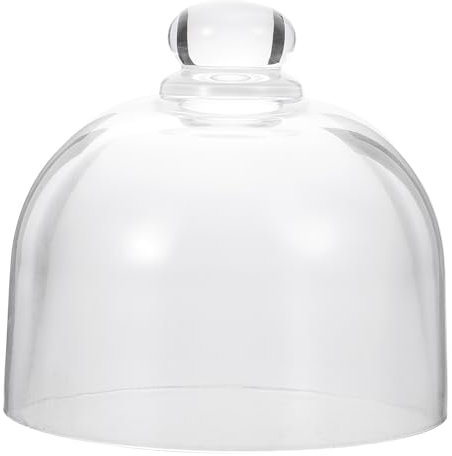 ARTIBETTER Display Dome Cloche Glass Mini Fridge Stand Cake Cover Transparent Home Food Cover Round Dessert Display Cover for Table Display Food- Cake Box Small Wedding Cake Stand Cake Dome Lid
