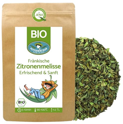 Bio Fränkische Zitronenmelisse 40g - Blattkrüll - Melissentee - PEPPERMINTMAN
