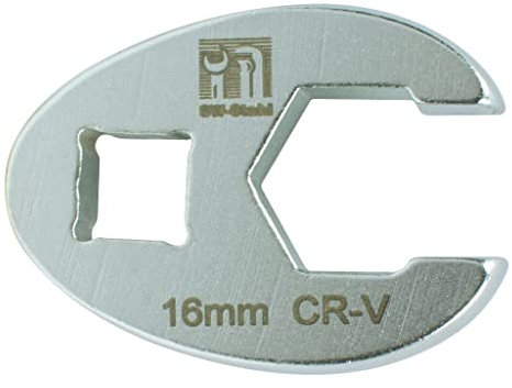 SW-Stahl 01480-15SB Offener Ringschlüssel, 15 mm, 3/8 I Hahnenfußschlüssel 3/8 Zoll I Schraubenschlüssel I Bremsleitungsschlüssel SW 15 mm