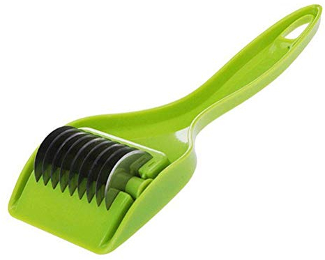 Multifunction Kitchen Vegetable Dicer Cutter, Green Onion Vegetable Cutter Multipurpose Kitchen Gadget Wheel Cut Stainless Steel Roller Blade for Chopping Herb Onion Scallion Garlic