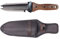 Hori Hori - Cuchillo de jardín con vaina para mujer, hoja de acero inoxidable 8CR con borde de corte, mango de madera de nogal con agujero para colgar