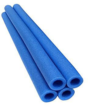 Supatmul 4 Stück Trampolin Schaumstoff Rohre 40cm Stangenschutz für Gartentrampolin Trampolin Stangen Abdeckung Schaumstoffabdeckung Für Trampolinstangen, Schaumpolster Stangenabdeckung (Blau)