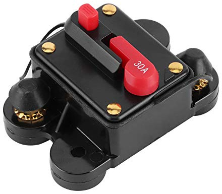 Auto für o System Sicherungshalter Sicherungsautomat 12 V 24 V DC Auto Boot Stereo Schutz Kfz-Schutzschalter Unterbrecher Druckknopf Zurücksetzen (A(30A))