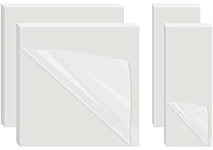 AiTodos® 200 Blatt Klare Haftnotizen [75 * 75-100 Blatt, 75 * 25-100 Blatt] Transparente Notizen, Wasserfeste Notizen, Wiederaufklebbare Notizen für Zuhause/Büro/Schule