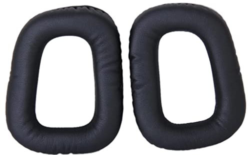 Logitech Ersatz-Ohrpolster für G35 G930 G430 F450 Kopfhörer, Schwarz, hohe Elastizität, langlebig, weich