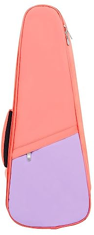 23-Ukulele-Tasche, Rosa + Leuchtend Lila, Kleine Gitarrentasche, Gitarrenrucksack