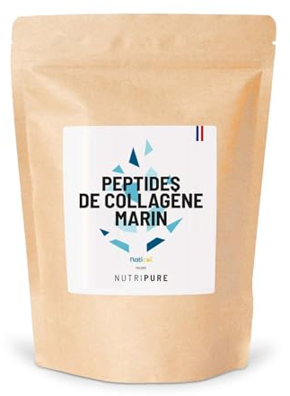 Nutripure | Collagène Marin Sauvage | Goût Neutre | Complément Alimentaire Articulations, Soin des Cheveux, Ongles & Peau | Collagène Marin Hydrolisé | Sachet de 310g | 1 Mois | Fabriqué in France