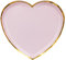 Talking Tables Lot de 8 assiettes en carton jetables en forme de cœur pour Saint-Valentin, anniversaire, fête de mariage