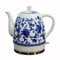 LNJZMDSS Bouilloire Électrique en Céramique Bouilloire Électrique en Céramique sans Fil en Porcelaine Bleue Et Blanche Fait Bouillir Rapidement l'eau pour Le Thé,002