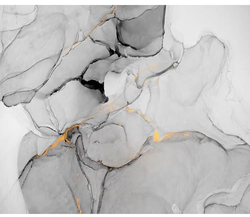 murando Fototapete Premium-Vlies Steinwand 450x315cm Foto Tapete Wohnzimmer Vliestapete XXL Motivtapeten Bildtapete 3d Effekt Wand Dekoration Marmor Marmoroptik Abstract Hellgrau a-B-10091-a-a