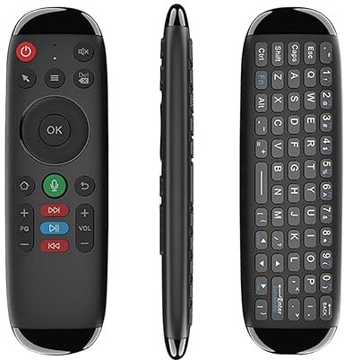 KIKAPA M6 Smart Flying Air Mouse Teclado InaláMbrico RatóN Mini Control Remoto por Voz con RetroiluminacióN para Android Laptop TV Box, 500409423A1