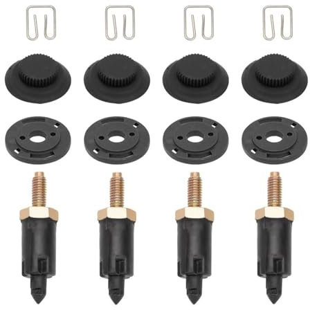 Bamyli 4 Set Fixations Support Couvre Moteur Compatible pour Peugeot Citroen Le Capuchon de Boulon de Capot Moteur Z26
