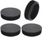 QUARKZMAN 4 Pcs Bouchon en Plastique Rond, Bouchons d'Extrémité de Tube Noirs, 100mm(3.94 Pouce) pour Pieds de Meubles, Protection de Glissement pour Chaise, Canapé, Table, Étagère