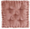 Intelligent Design Azza Bodenkissen, große Sitzkissen für Erwachsene, Bodenkissen für Meditation oder Yoga, glänzendes Chenille, getuftet, gewellte Kanten für Bank-/Stuhlkissen, 50,8 x 50,8 x 12,7 cm,
