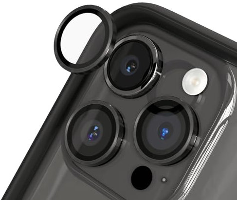 RHINOSHIELD 9H Tempered Glass Camera Lens Protectors Compatible with iPhone 15 Pro/15 Pro Max Impact&Scratch Resistance, High Clarity, Explosion-Proof Protection, Anti-Fog Technology-Natural Titanium