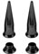 1 Paar Schwarz 13 mm Taper Plugs Tunnel Ohrringe Ohrstöpsel Septum Piercing Ohrplugs Körperschmuck Ohr Dehnstäbe Expander Innengewinde Fleischtunnel Titanstahl Edelstahl Frauen Herren