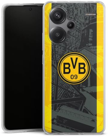 DeinDesign Silikon Hülle kompatibel mit Xiaomi Redmi Note 13 Pro Plus Case transparent Handyhülle Borussia Dortmund BVB Stadion