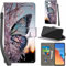 Handyhülle für Xiaomi Redmi 12 4G / Redmi 12 5G Hüllen Premium Leder Case Klappbar Wallet Magnet Kartenfach Standfunktion Schutzhülle kompatibel mit Xiaomi Poco M6 Pro 5G Cover,Schmetterling