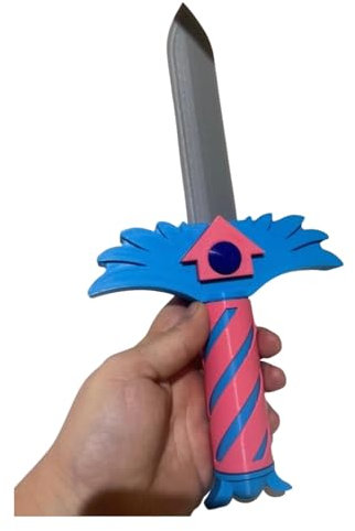 Genérico Cuchillo Decorativo Inspirado en Serie Coreana – Pieza en 3D Misteriosa 27 cm para Coleccionistas y Cosplay