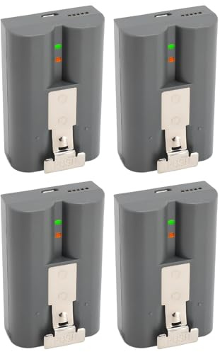 VELATEMOR 8000mAh Doorbell Camera Battery, Compatible with Ring Doorbell 2/3/3 Plus/4, Overcharge, Short Circuit, High Temperature, Surge Protection, Fireproof & Tested for Long Life Use (4-Pack)