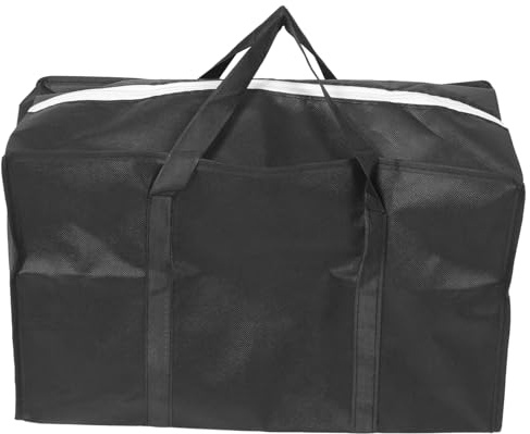 Hemobllo Paquet de Rangement de Voyage Non Tissé, Grosse Capacité, Noir | Ouverture Totale en Haut, Poignée Stable, pour Livres, Magazines et Clés, Format de Transport Couleur Aléatoire