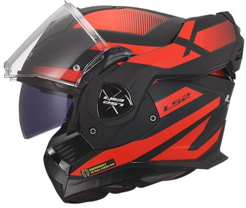 LS2, Modularer Motorradhelm ADVANT X NOVA Black Red