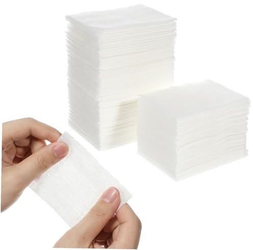 TOVINANNA 2 Packs Stretchable Cotton Makeup Remover Pads Soft Facial Cotton Wipes for Wet Compress Skincare Routine Hydrating and Gentle Face Toner Pads with High Absorption
