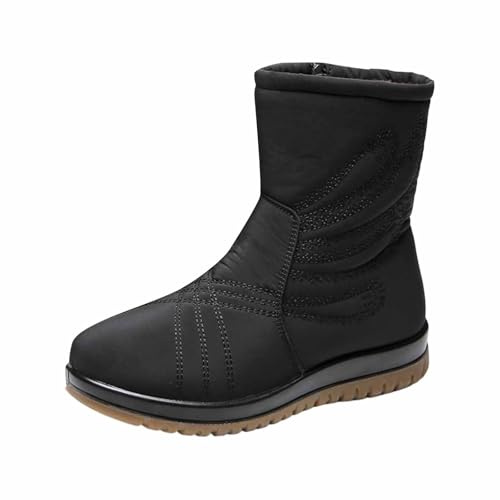 Stivaletti Marroni Donna Stivali di Gomma Dopo Sci con Tacco Stivale Scarpe Uomo Invernale Grigi