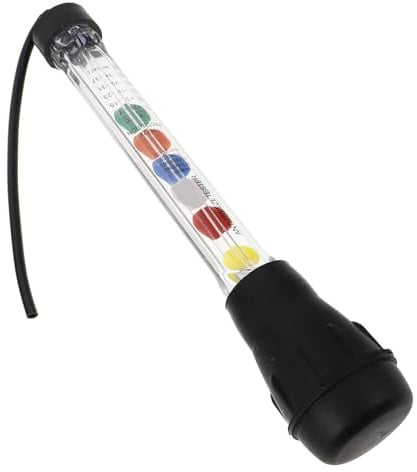 TOKIDNY Kfz Batterie Hydrometer mit Gummi und Kunststoff Präzises Batteriedichtemessgerät für Autobatterie Elektrolyttests Einfaches Schnelltest Werkzeug für Auto Profis