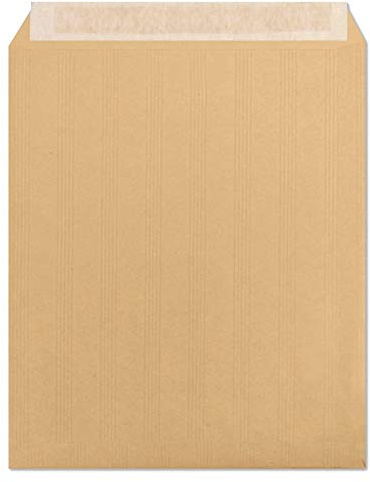 Clairefontaine 7756C - Karton mit 125 Versandtaschen Kraftbraun 275x365 mm, selbstklebend, 120g, 1 Karton