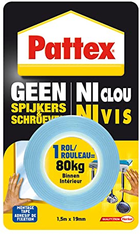 Pattex Keine Nägel & Schrauben Montageband Innen 80kg 1,5m
