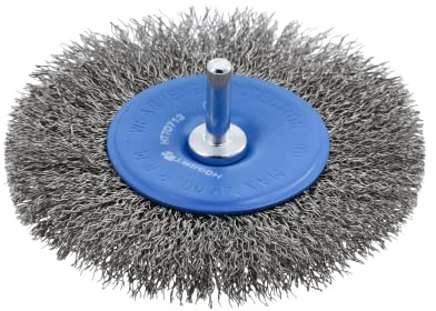 Högert Scheibenbürste mit 100 mm Schaft, 0,3 mm Stahldraht